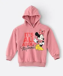 Minnie Mouse Hooded Sweatshirt for Senior Girls - Pink, 13-14 Year