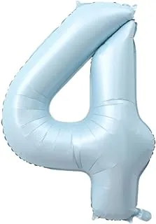 40 Inch Light Blue Number Balloons for Birthday Party Anniversary Decorations Party Supplies (4)