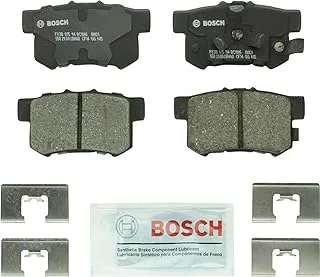 مجموعة وسادات فرامل قرص السيراميك الفاخرة من BOSCH BC1086 - متوافقة مع مجموعة مختارة من Acura RDX؛ هوندا أكورد كروس تور، كروس تور، CR-V؛ مؤخرة