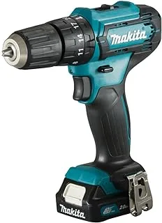 Makita HP333DWAE-Combo 12V Max Lithium-Ion CXT Cordless Combi Driver Drill 10mm Complete with 2x 2Ah Batteries, Charger & Bit Set comes in Carry Case