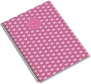 Ambar 80 Sheets 70 GSM Moon Flower Teen Spiral Note Book, A5 Size