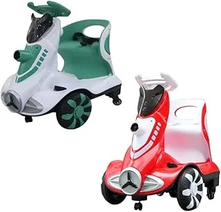 6V 4A Dual Drive Kids Ride On Car With Automatic Bubble Function, Children'S Electric Car,Kids Electric Vehicles With Music, Led Lights, Max Weight 50Lbs, 1 Piece Assorted