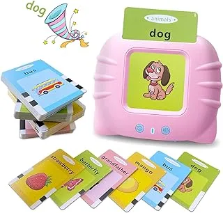 ECVV Talking Flash Cards for Toddlers 2-5 Years,112 Cards Educational Toys for 1 2 3 4 5 Year Old - Speech Therapy Toys Learning Animals Shape Color, Learning Cards Machine BirthdayGift for Ages 1-5R