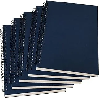 A5 Spiral Notebook/Spiral Journal Lined, 100gsm Thick Paper & Hard Kraft Cover, 60 Sheets (120 Pages), 8.35