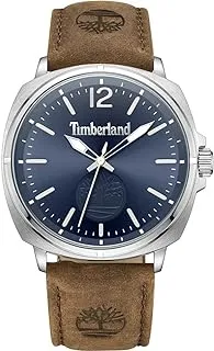 Timberland Men's Analogue Quartz Watch with Leather Strap TDWGA0010603, brown, Modern