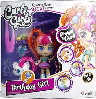 Curli Girls 82097 Deluxe Set with Pet, Mixed Colours, (Styles May Vary)