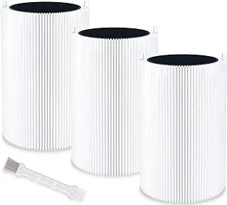 Blue Pure 411 Filter Replacement Fits for Blueair Blue Pure 411 Genuine, Blue Pure 411+,411 Auto & Mini Air Purifiers(3 Pack) (3)