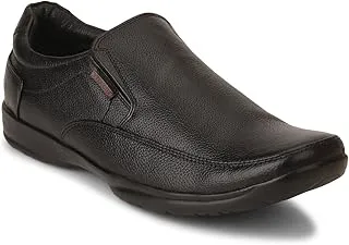 Red Chief Black Leather formal slip on shoes for men