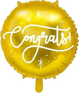 Foil balloon Congrats!, 35cm, gold