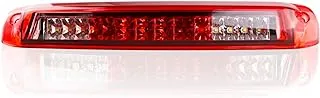 Tresound 3rd Third Brake Light for 1999-2006 Chevy Silverado/GMC Sierra LED Cargo Light High Mount Lamp GMT800 Chrome Housing Red Lens