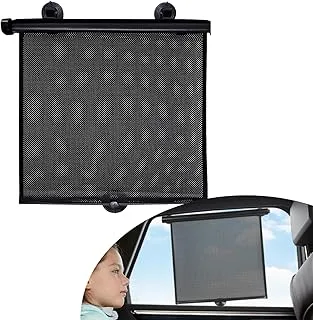 ECVV Car Window Sunshade, Car Roller Shades for Babies, Retractable Car Window Shades for Side Window, Block UV Rays Sunlight Heat Keep Cool