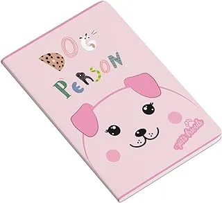 Ambar 48 Sheets 90 GSM Pet Person Girl Exercise Note Book, A4 Size, Pink