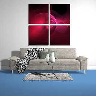 Pink Parading, Canvas wall art, Pink, Canvas, 4 Pieces, 30 x 30 By(BPA®)