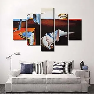 Melting All Around, Canvas Wall Art, Multicolour, Canvas, 5 Pieces, 2X30X60-2X30X80-30X100 Cm By(BPA®)