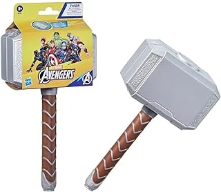 Marvel Avengers Thor Battle Hammer, Soft Foam Roleplay Toy, Super Hero Toys for Kids 5 and Up