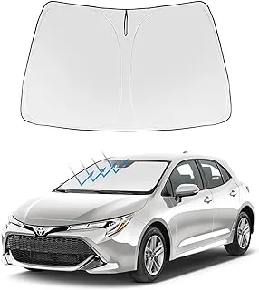 Proadsy Front Windshield Sunshade Foldable Sun Shade Protector Custom Fit 2024 2023 2022 2021 2020 2019 Corolla SE XSE L LE XLE Hybrid Sedan Accessories 2023 Upgrade