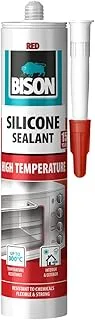 Bison Silicone High Temperature Red 280 ml sealant cartridge, 300 degrees