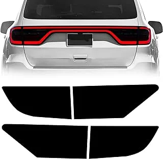 NDRUSH Blackout Taillight Vinyl Tint Film Precut Overlay Tail Light Wrap Cover Compatible with Dodge Durango 2014-2021