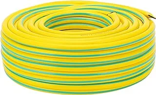 Geepas 1/2 PVC Hose- GWH61154| 50 M, 3-Layer Construction with High Flexibility| Ideal for, Gardening, Watering, Cleaning and other Outdoor and Indoor Uses| Yellow and green 1 Year Warranty