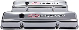 Proform 141-899 SBC Chrome Valve Cover with Baffle, red