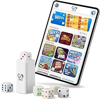 GoDice Full Pack - 6 Smart Connected Dice. Brings The Best Dice Games of All Time to the 21st Century. Educational, Fun, and Innovative Games for Family, Friends, Game nights. Free App. Cool Tech Gift