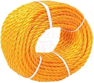 Alsaqer Plastic Rope 35 Yards Length x 4mm Diameter | High-Strength Nylon Rope for Docks, Marine Mooring Lines, Camping, Climbing, Rescue and Multipurpose, Mix Colours Yellow,Blue,Red,Orange and Green