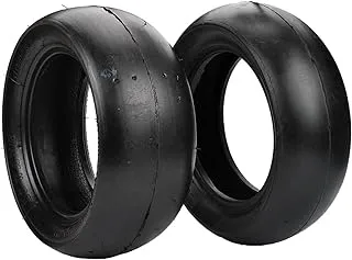 Pocket bike Front 90/65-6.5 rear 110/50-6.5 Smooth Tires Tire Suitable for 2 stroke Front and Rear Tire Accessories of Rocket motor scooter Mini Motorcycle (Rear 110/50-6.5)