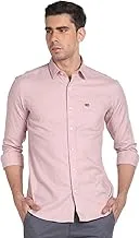 Arrow Men's Slim Fit Shirt (HQVXHMFSL70_Pink