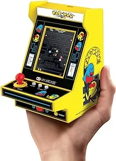 My Arcade Pac-Man Nano Player: آلة أركيد صغيرة، لعبة فيديو قابلة للتشغيل بالكامل مقاس 4.5 بوصة قابلة للتجميع