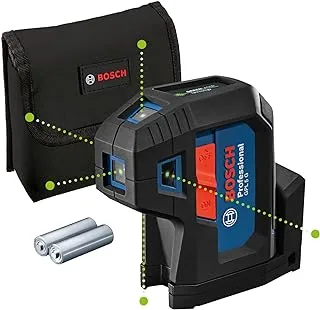 Bosch GPL 5 G Professional 5-Point Laser Measure, Green Laser, 30 m, IP 65, Two Position Switch, Integrated Rotation Mount, 0.35 kg