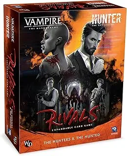 Vampire: The Masquerade Rivals لعبة بطاقات قابلة للتوسيع The Hunters & The Hunted: المجموعة الأساسية - كل ما تحتاجه للعب، لعبة بطاقات تعتمد على لعبة RPG، للأعمار من 14 عامًا فما فوق، 2-4 لاعبين