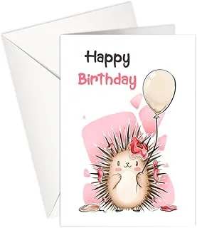 Greeting Card - Birthday | HAPPY BIRTHDAY | Porcupine | P205 | SharetheLove (Classic A5)