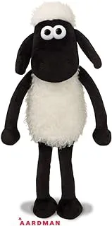 Shaun the Sheep 61173 8-inch Plush Cuddly Toy, Black and White, 8in, Suitable for Adults and Kids