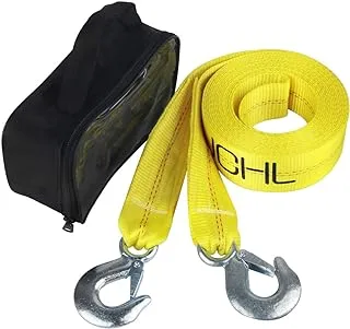 JCHL Nylon Tow Strap with Hooks 2”x20’ Car Vehicle Heavy Duty Recovery Rope 20,000 lbs Capacity Tow Rope for Car Truck Jeep ATV SUV