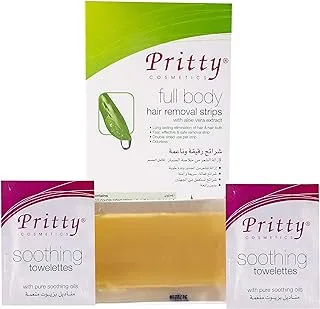 Pritty Cosmetics Full Body Hair Removal Strips - 10 Strips