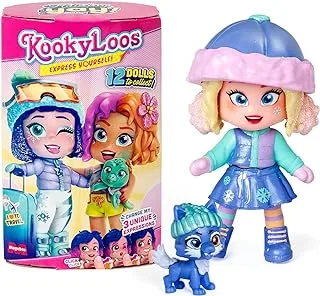 KOOKYLOOS Holiday Yay! Series - Surprise Collectible Doll with Fashion Accessories, Clothes, Shoes and Toys, with 3 Fun Expressions