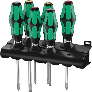 Wera Kraftform 300 Screwdriver Set, 6 Pcs- green