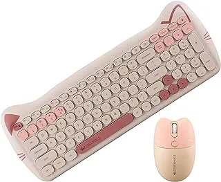 ZEBRONICS Newly launched Companion 303 2.4GHz CAT Design Wireless Keyboard & Mouse Combo with 800/1400/1600 DPI, 13 Multimedia Keys, UV Coated keycaps, Rated for 8 Million Cycles (Yellow)