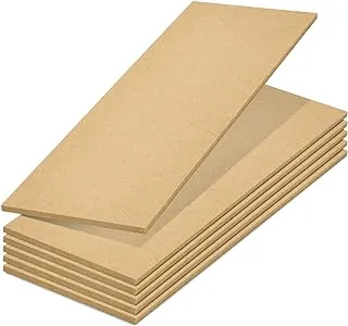 BPA® MDF Board, Chipboard Sheets for Crafts (5 x 15 in, 6-Pack)