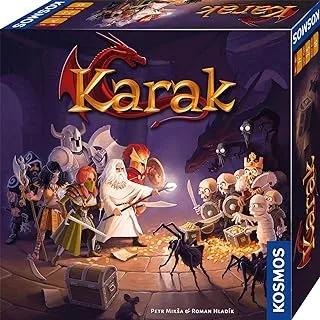 Karak | A Dungeon Crawler Game for Kids from Kosmos Games | Competitive Role-Playing Fantasy Game for 2 to 5 Players Ages 7+ | Dice-Rolling Mechanism | Ideal for Families | 2-Language, German/English