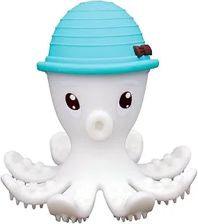 Mombella Octopus Baby Teether. Teething Toys for Babies 0-6 Months. Sore Gums Relief. Pacifier Partner for Breast Feeding Infants Sucking Needs. Flexible Silicone Bath Toys Registry for Baby, Blue