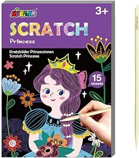 Avenir's princess edition of their Mini Enchanting Scratch Book offers a 15-page magical adventure for children aged 3+, allowing them to explore beautiful designs and vivid colors.