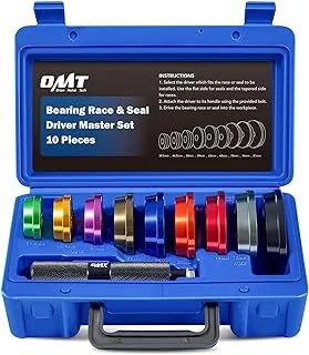 Orion Motor Tech Bearing Press Kit, 10pc Bearing Race and Seal Driver Set with Seal Driver and 9 Bearing Adapters, Seal Installer Bearing Driver Kit for Bearing Installation