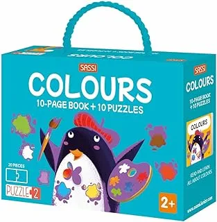 Sassi Puzzle 2 Colours Book and Puzzles 20-Pieces Set