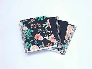 Ambar Sugar and Spice Hard Cover 80 Sheets Spiral Notebook 5-Pack, A5 Size