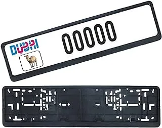 Car Plate Number Holder Long - Black 1(PAIR)