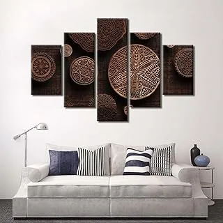 Very Fine Details, Canvas Wall Art, Multicolour, Canvas, 5 Pieces, 2X20X40-2X20X60-20X80 Cm By(BPA®)