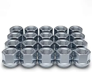 White Knight 1306-1S-20AM Chrome M12x1.25 Open-End Bulge Acorn Lug Nut, 20 Pack