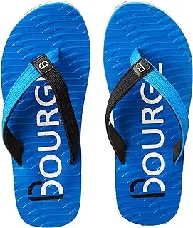 Bourge Men's Canton-z28 Black Flip-Flops