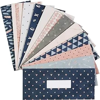 12 Budget Envelopes. Laminated Cash Envelope System for Cash Savings Plus 12 Budget Sheets.